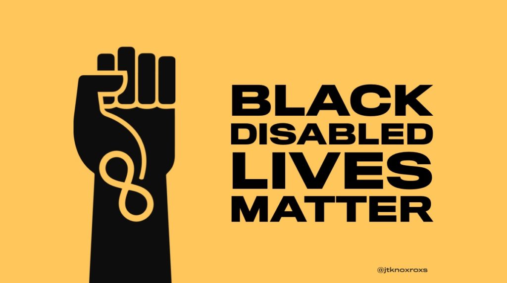 black disabled lives matter shirt