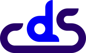 NYU Center for Disability Studies logo. The letters C D S are formed of a stroke of equal width tapering to one side at the ends. The C and the S connect underneath the D, making it appear elevated or supported. The C and S are in the Alt Text as Poetry blue and the D is Derek Jarman blue. 